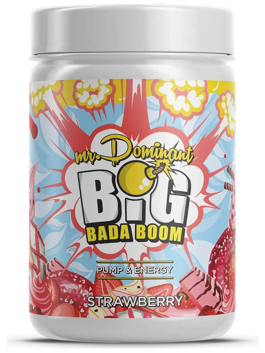 Mr. DOMINANT / Предтренировочный комплекс BIG BADA BOOM, 300 г, клубника