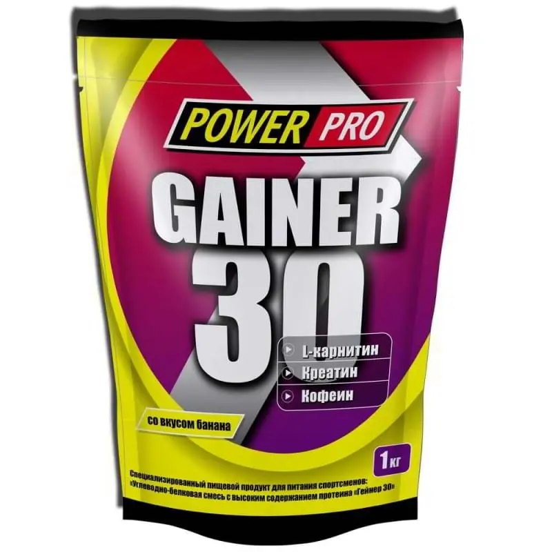 Power pro gainer 30 1000 gr Power pro gainer 30 1000 gr