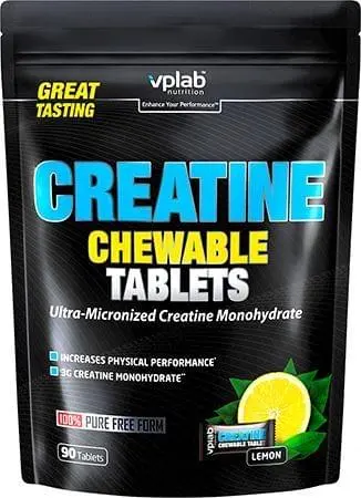 Креатин Vplab Creatine Chewable Tablets 90 таб 30 порций