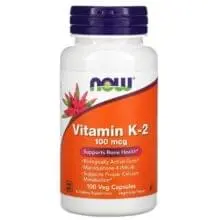 Now Витамин K2, 100 мкг, 100 растительных капсул